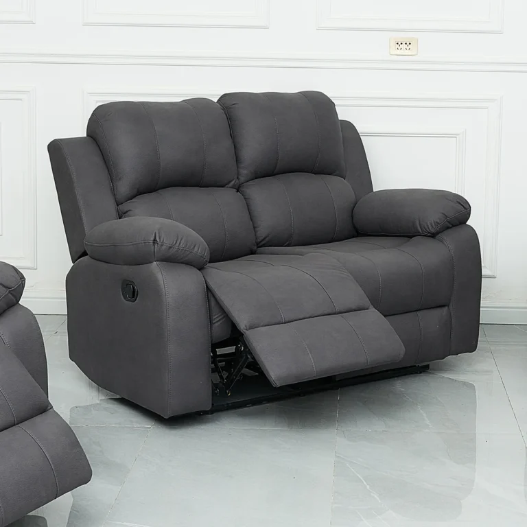 rivoire 2 seater manual recliner sofa